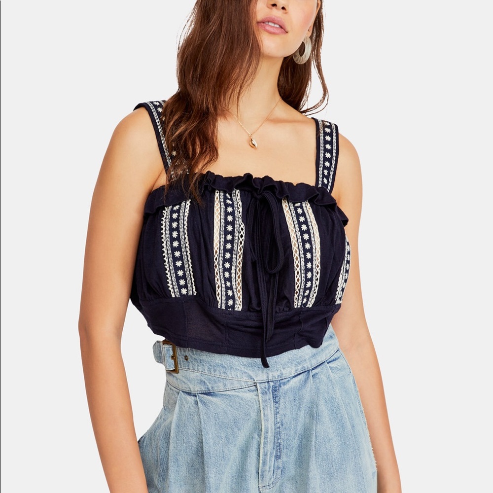 Free People Hill top crop tank